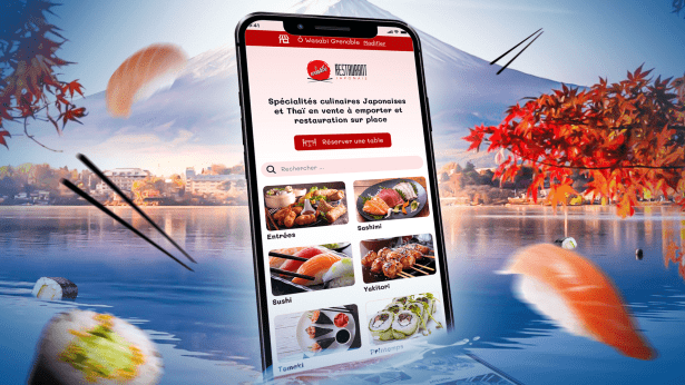 App et site marchand pour restaurant Japonais
